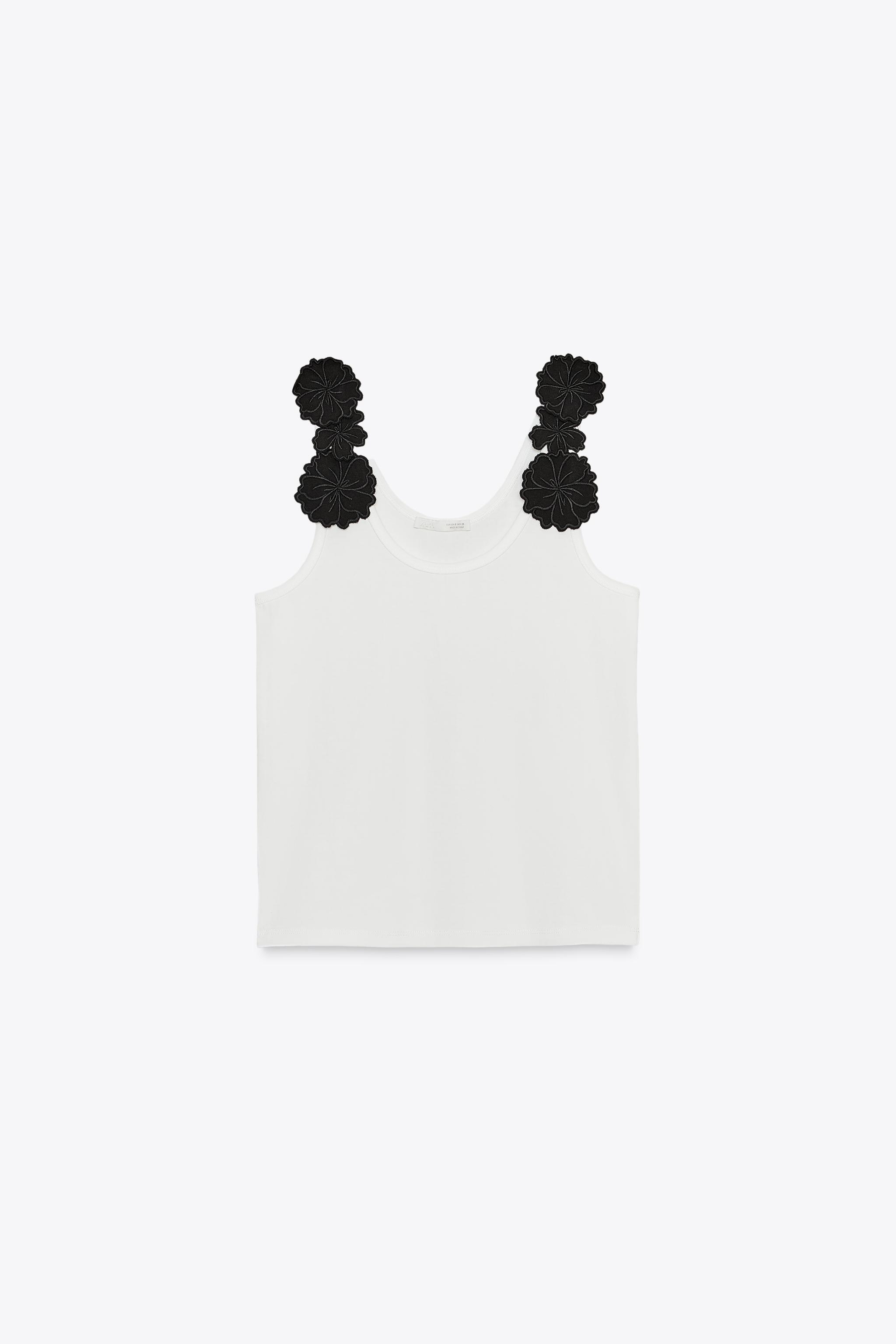 FLORAL APPLIQUÉ TOP